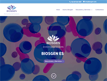 Tablet Screenshot of biosgen.com
